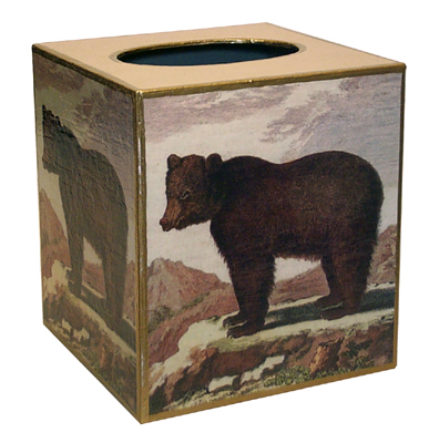 Bear tissue box deals cover